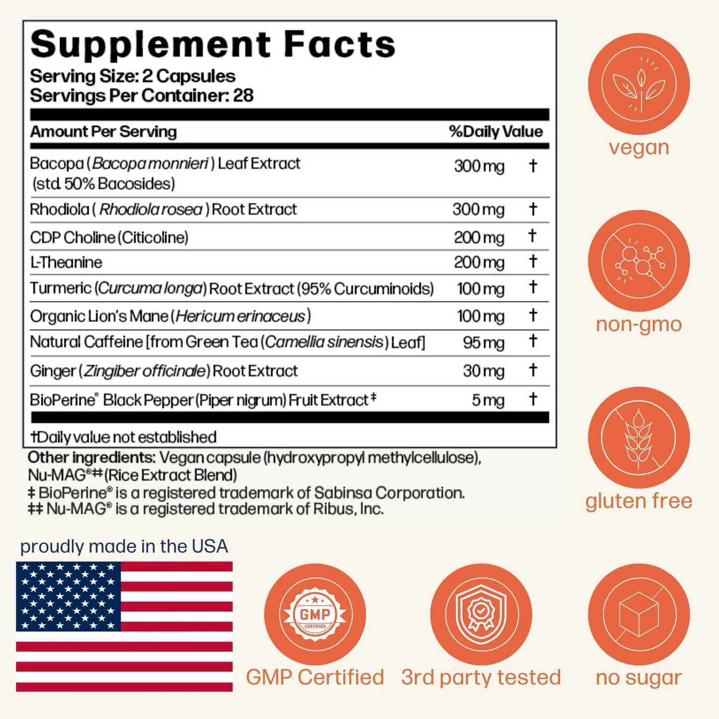 + elevate Premium Nootropic